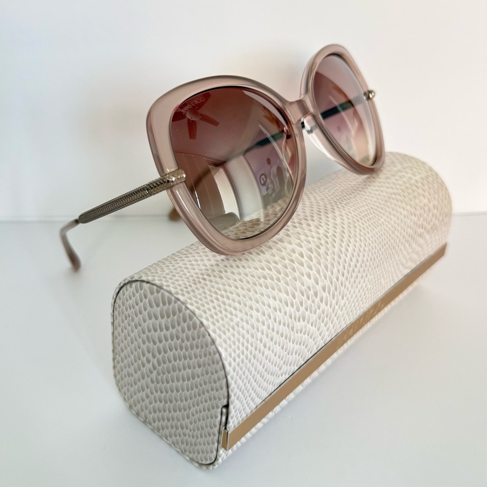 NEW!!! Jimmy Choo light pink sunglasses CRUZ/G/S FWMNG Authentic